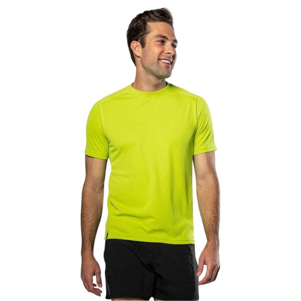 Nathan Mens Rise Regular Short-Sleeved T-Shirt / Bright Lime